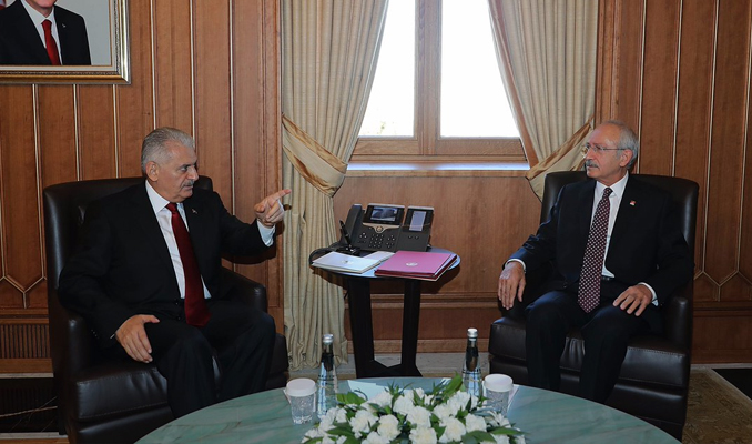 Başbakan Yıldırım, Kılıçdaroğlu ile bir araya geldi