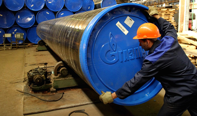 Gazprom Türk Akımı'nın 373 km'lik kısmını tamamladı