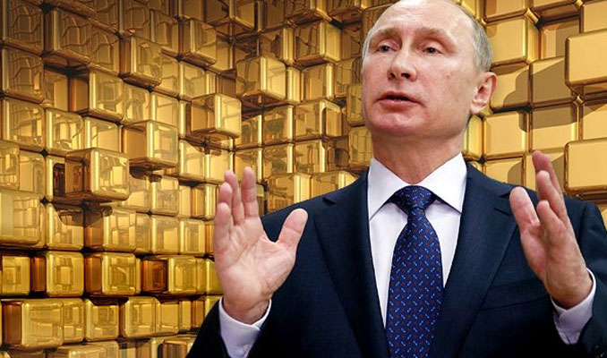 Rusya'nın altın rezervleri azaldı