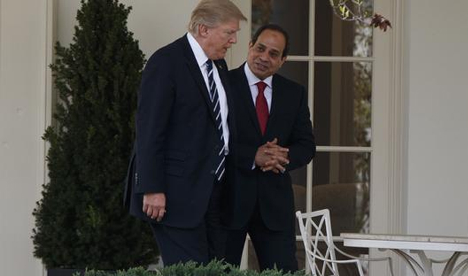 Sisi ile Trump, Katar krizini görüştü