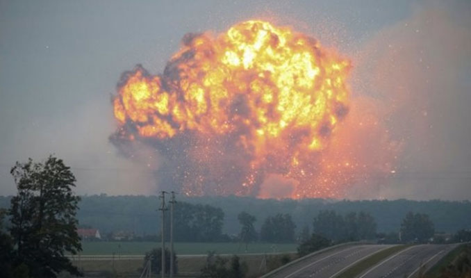 Ukrayna'da büyük patlama