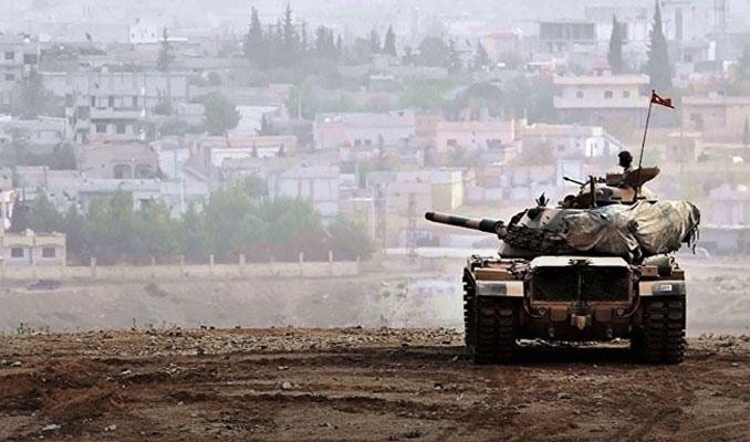 TSK Afrin'deki PYD hedeflerini vuruyor