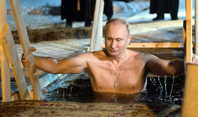 Putin sağlıklı olduğunu kanıtladı