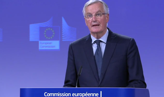 Barnier: İngiltere ile sağlanan anlaşma Brexit için belirleyici adım