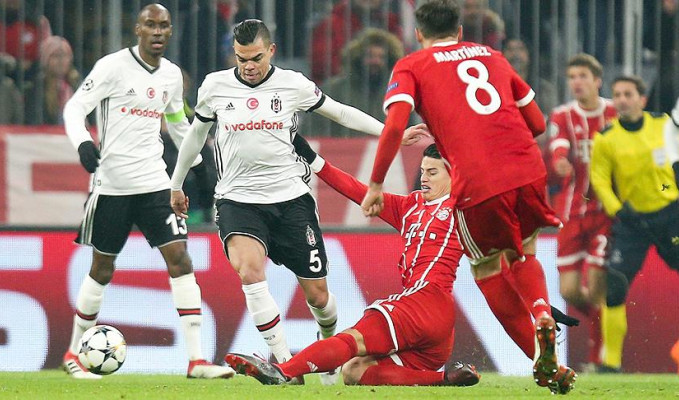 Beşiktaş Bayern Münih'ten fark yedi: 0-5