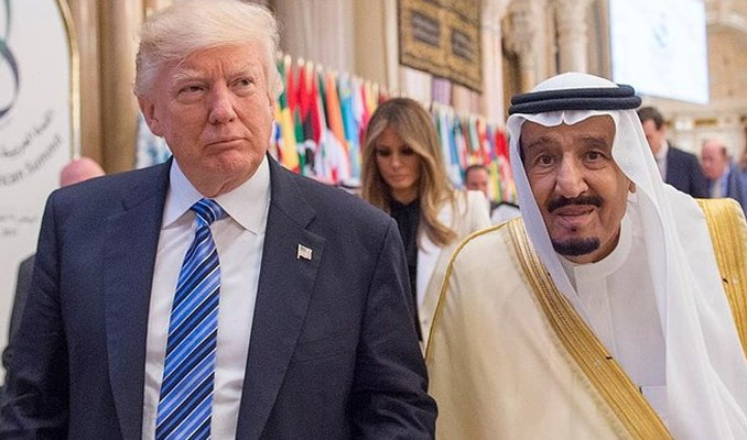 Suudi Kral Trump'a milyarlarca dolar verdi!