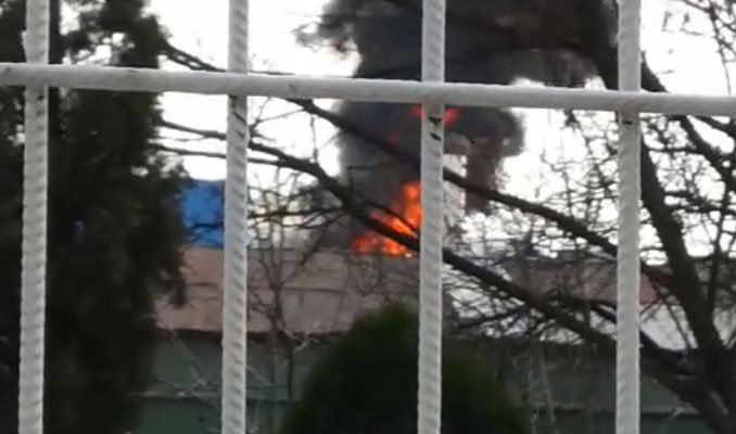 FETÖ'cülerin TMSF'ye devrolan fabrikası yandı