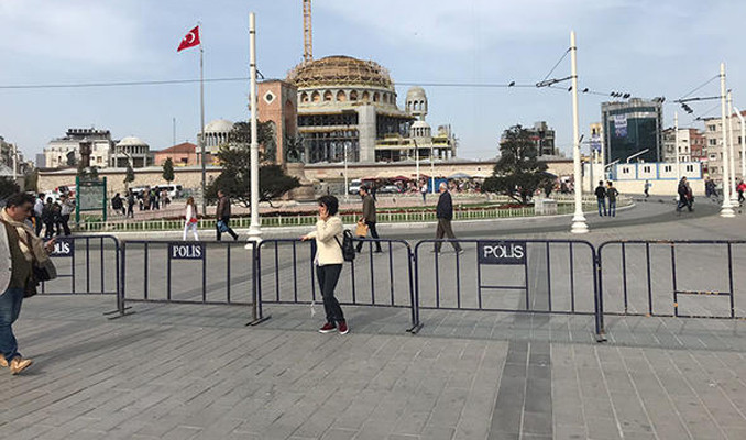 Taksim'de yoğun güvenlik önlemi
