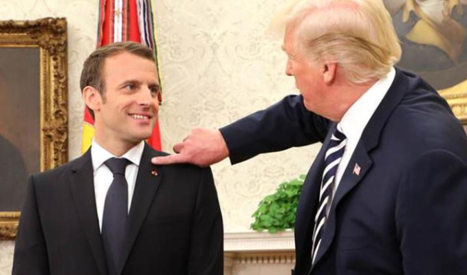Trump'tan Macron'a kepek operasyonu