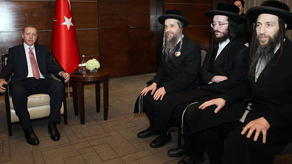 Erdoğan, Siyonizm karşıtı Musevi cemaati üyelerini kabul etti