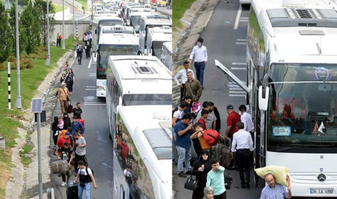 Trafik kilit oldu vatandaşlar yola döküldü