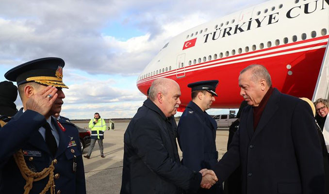 Cumhurbaşkanı Erdoğan, Washington'a indi