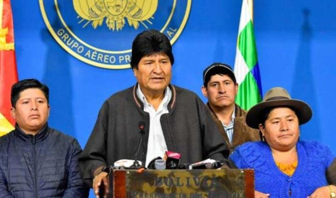 Bolivya'da Morales'in istifasını isteyen generale büyük şok