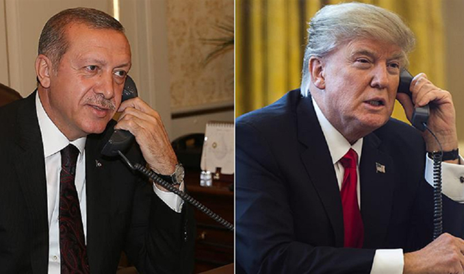 Erdoğan ve Trump'tan önemli görüşme