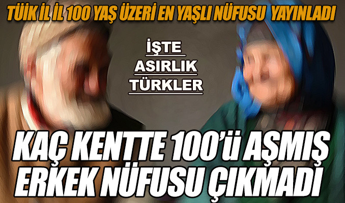TÜİK açıkladı: İşte asırlık Türkler! 