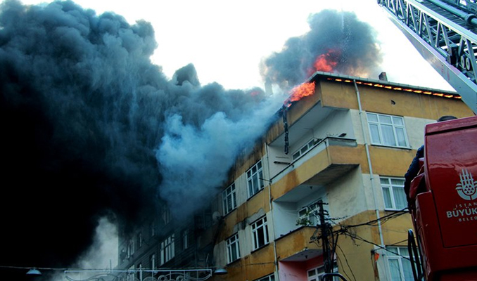 Beyoğlu'nda yangın