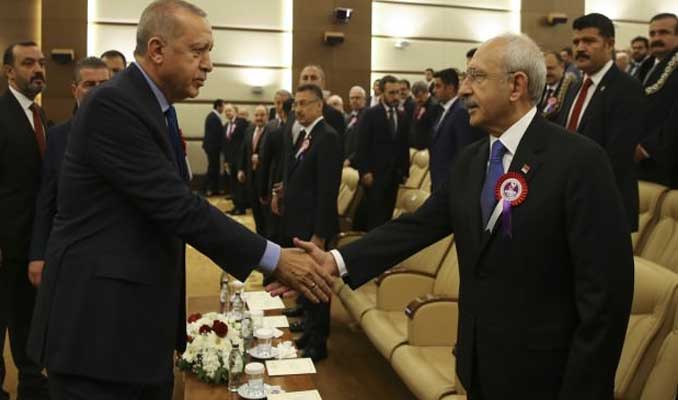 Erdoğan ile Kılıçdaroğlu AYM töreninde biraraya geldi