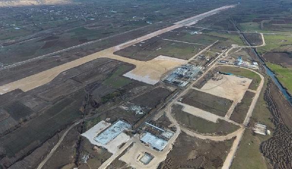Tokat'ta yeni havalimanı inşaatının yüzde 50'lik kısmı tamamlandı