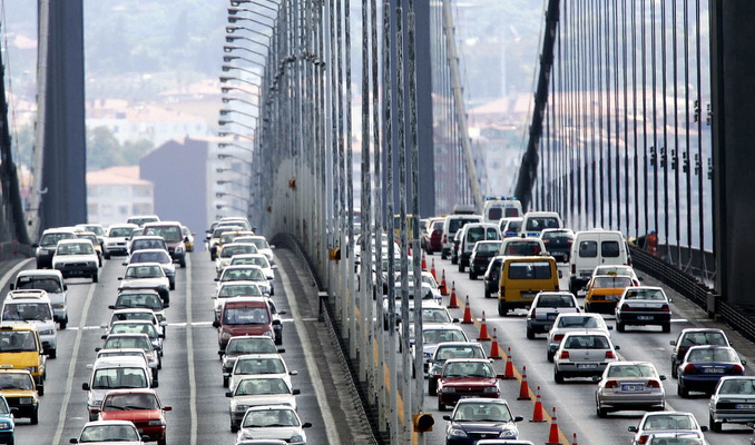 15 Temmuz Şehitler ve FSM köprülerinde trafik yoğun