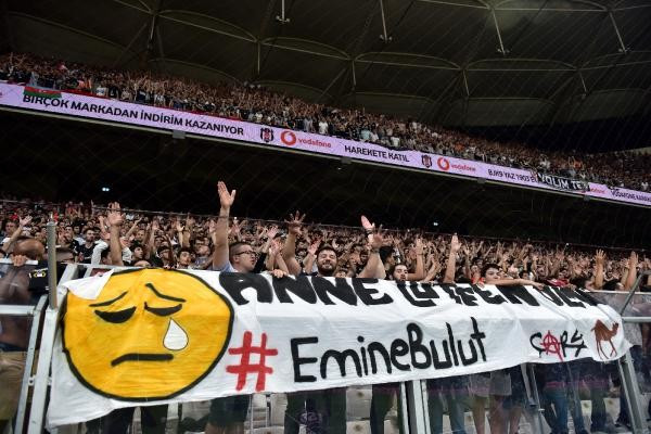 Emine Bulut için Beşiktaş-Göztepe maçında sessiz çığlık