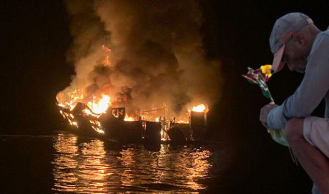 California'da yanan tekneden kurtulan olmadığı açıklandı