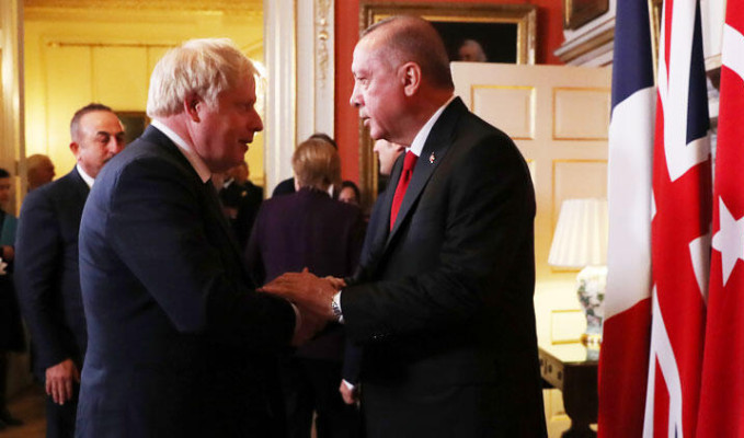 Cumhurbaşkanı Erdoğan, Başbakan  Johnson ile görüştü