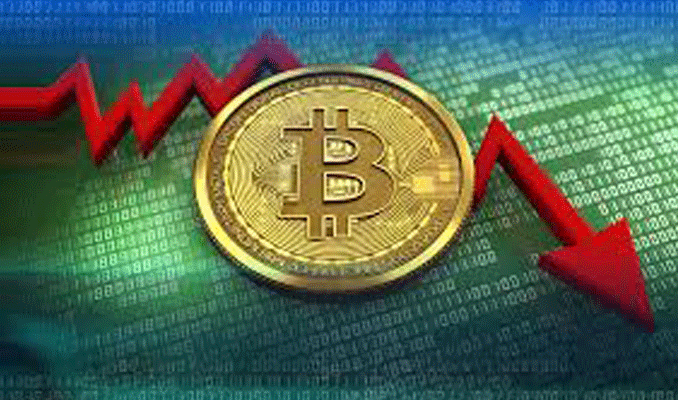 Bitcoin'de kayıp yüzde 5'i aştı