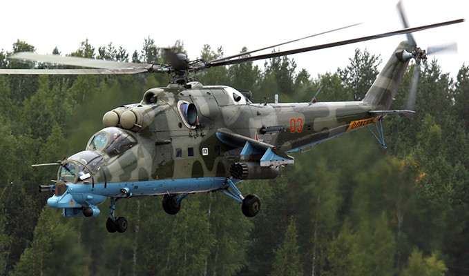 Azerbaycan sınırında Rus askeri helikopteri düşürüldü