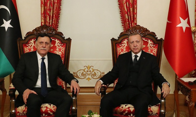 Cumhurbaşkanı Erdoğan, Sarraj ile görüştü