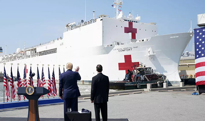 Trump, USNS Comfort hastane gemisini New York’a yolcu etti