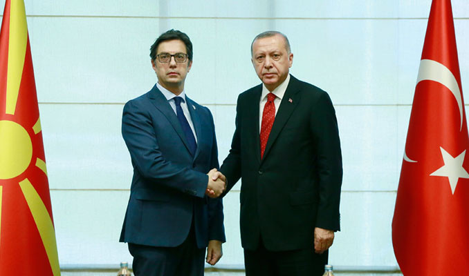 Cumhurbaşkanı Erdoğan, Pendarovski ile görüştü