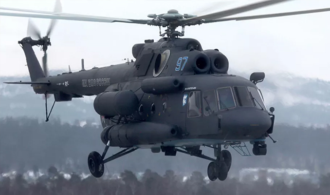 Rus Mi-8 savaş helikopteri düştü: Mürettebat öldü