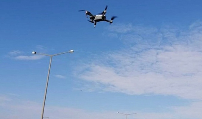 Drone tespit etti, polis ceza kesti
