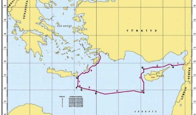 İşte TPAO'nun Doğu Akdeniz'de petrol aradığı yerler