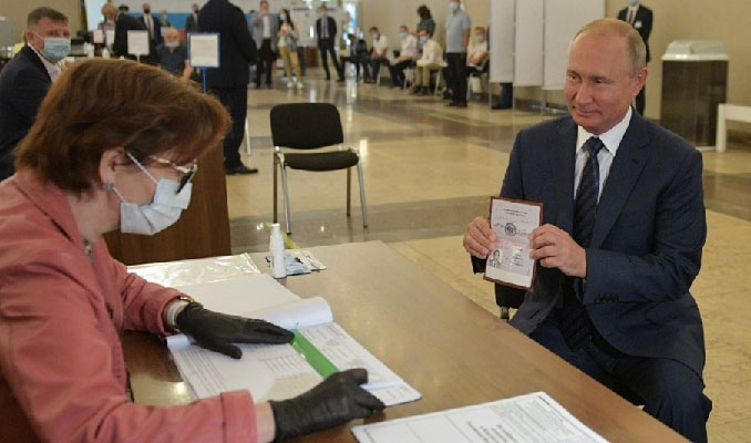 Rusya'daki referandumda Putin zafere çok yakın