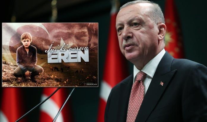 Cumhurbaşkanı Erdoğan'dan 'Eren' paylaşımı