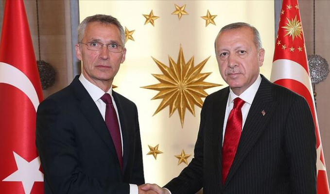 Erdoğan, Jens Stoltenberg ile Doğu Akdeniz'i görüştü
