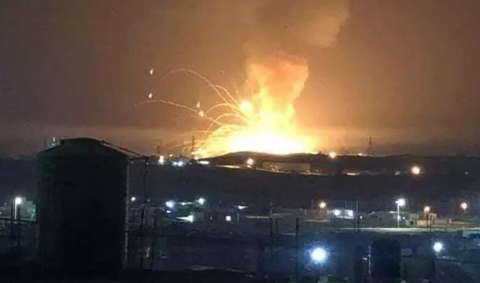 Ürdün'de askeri birlikte büyük patlama