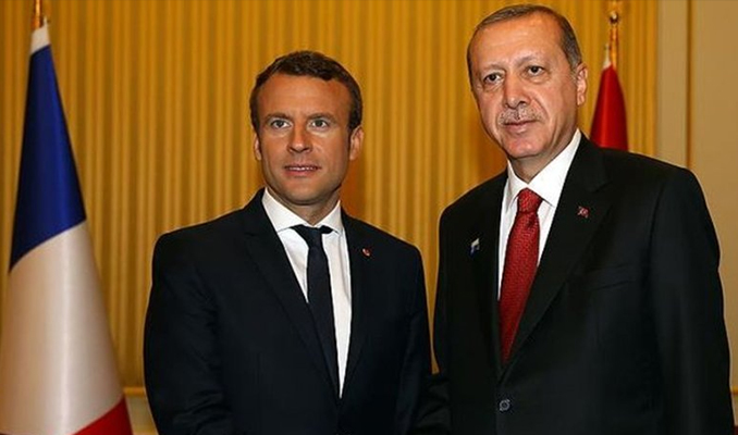 Cumhurbaşkanı Erdoğan ile Macron görüşecek