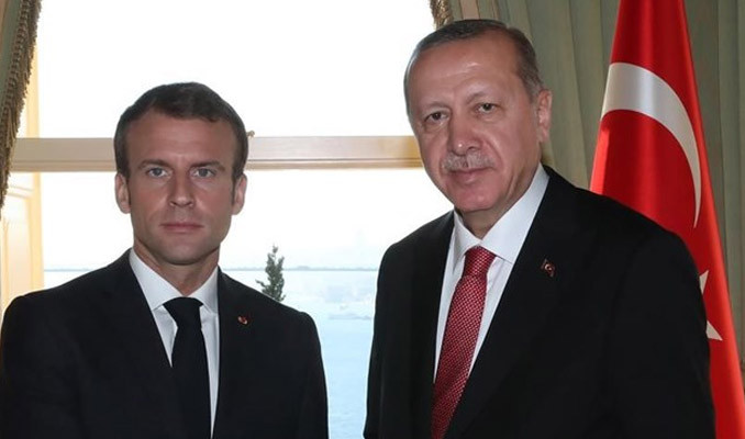 Macron'dan, Erdoğan'a mektup