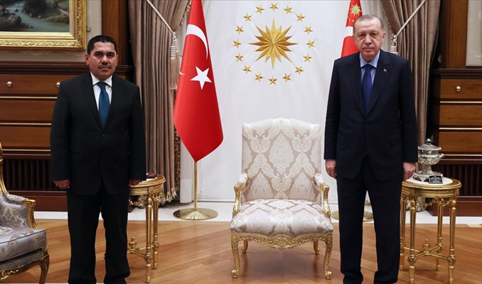 Erdoğan Afganistan Ulaştırma Bakanı Zeki'yi kabul etti