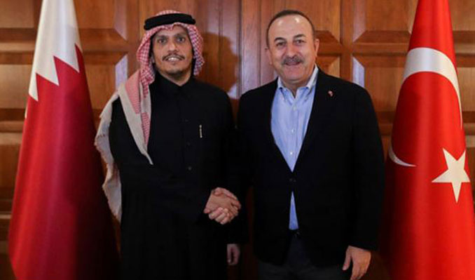 Bakan Çavuşoğlu, Katarlı mevkidaşıyla görüştü