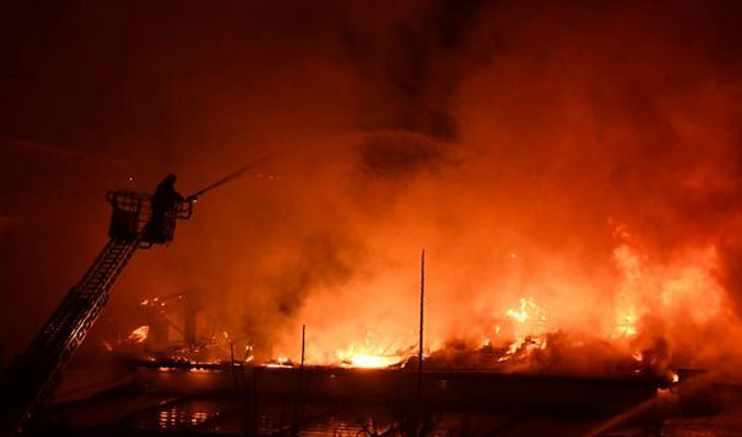 Kahramanmaraş'ta orduevinde yangın