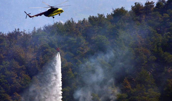 Yangın söndürme helikopteri düştü mü? Genel Müdürlük yanıtladı