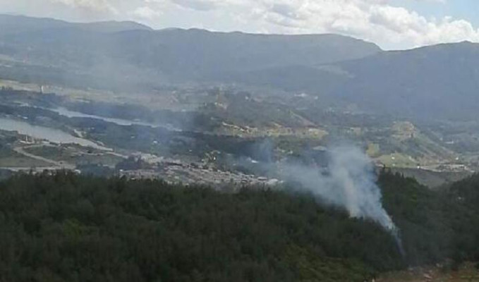 İzmir Kemalpaşa'da orman yangını!
