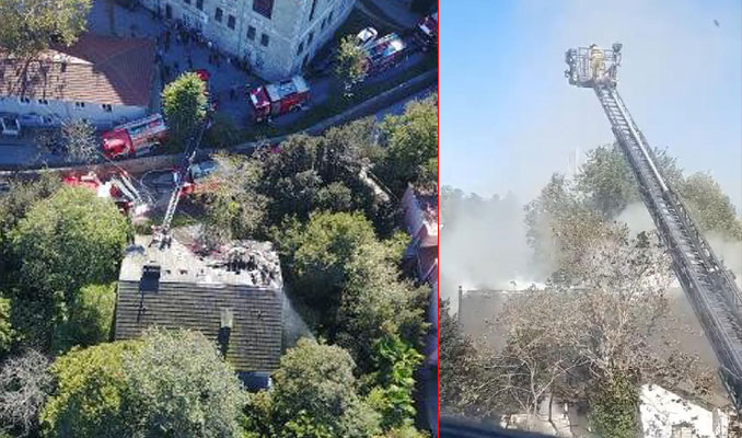 Boğaziçi Üniversitesi kampüsünde korkutan yangın