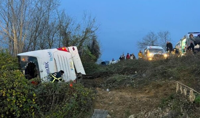Bartın'da otobüs kazası: 40 yaralı