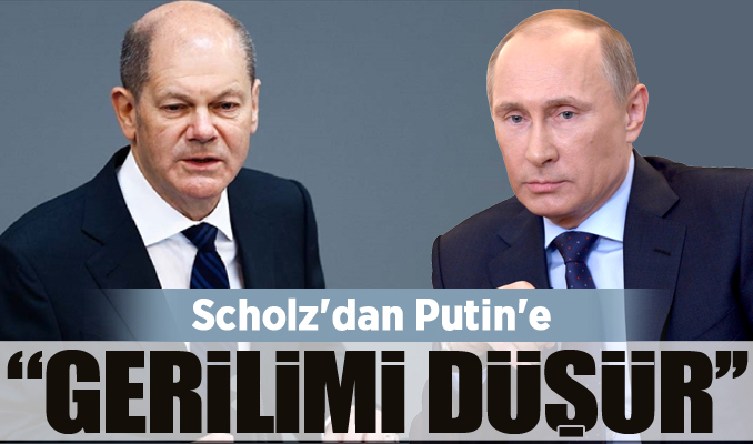 Scholz'dan Putin'e: Gerilimi düşür