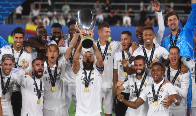 2022 UEFA Süper Kupa Real Madrid'in