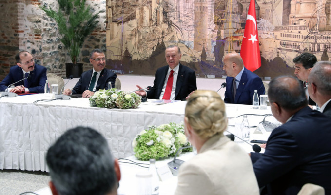  Cumhurbaşkanı Erdoğan, TİM heyetini kabul etti